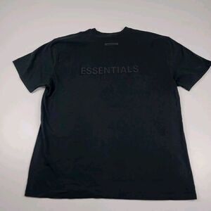 Fear of God Essentials Stretch Limo Black Short Sleeve T-Shirt Sz X-Large‎